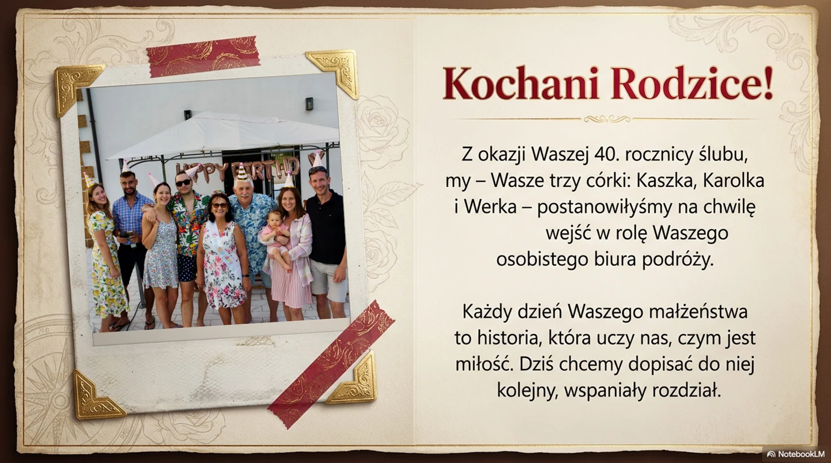 Slajd 1 — 40 lat wspólnej drogi